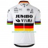 Fahrradbekleidung Radtrikot Kurzarm + Trägershorts 2020 Team Jumbo-Visma UCI-Weltmeisterschaften N001